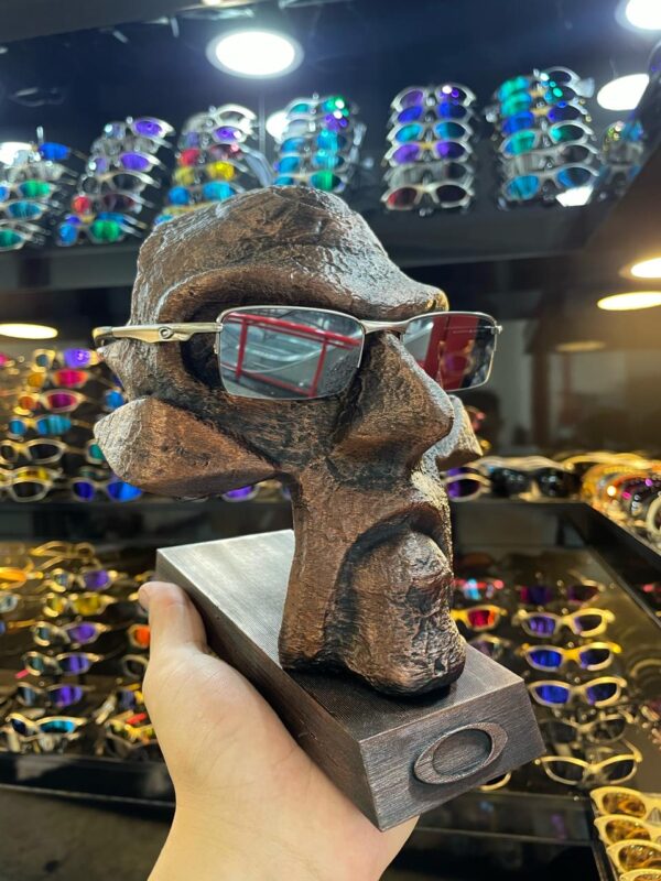 Óculos vilao armaçao cromo lente liquid metal