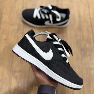 tênis court vision low preto/branco