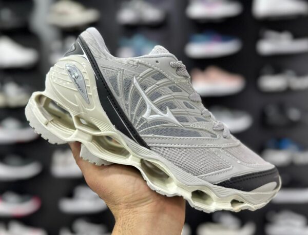 tênis mizuno ls cinza/off white