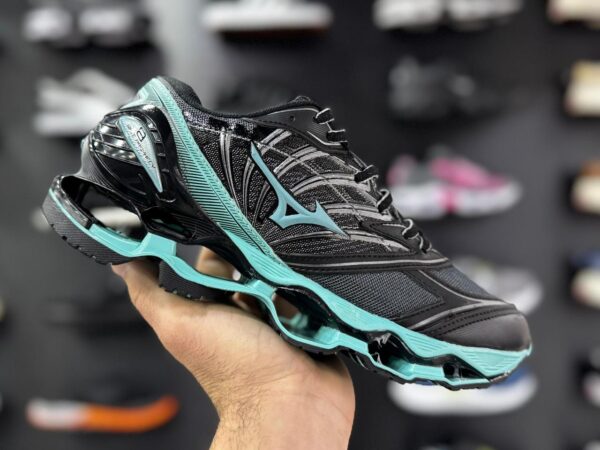 tênis mizuno pro 8 preto/verde água