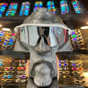 Óculos radar ev branco lente liquid metal