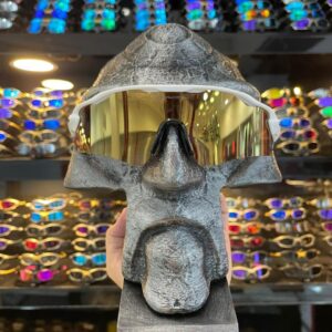Óculos radar ev branco lente gold